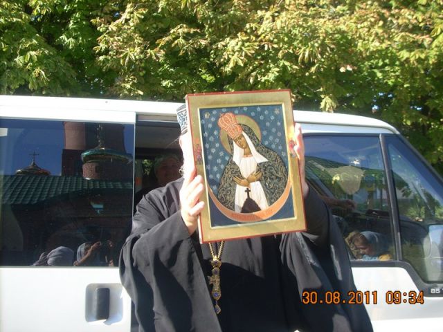 Встреча святынь из Грузии, и икон, облаченных в киот. 30.08.2011
