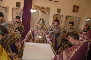 Освящение храма в честь священномученика Григория, просветителя Великой Армении 