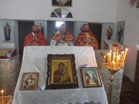 Божественная литургия с. Красная Поляна