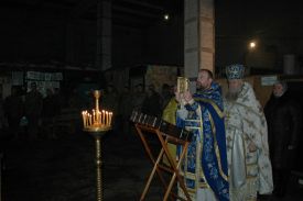 Божественная литургия в воинской части