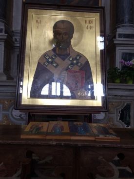 Освящение в Венеции икон для нашего храма