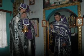 Фото к новости «Литургия Преждеосвященных Даров в с. Хлебодаровка»