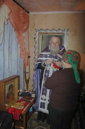 Исповедь и причастие в селах Ильинка и Камыш