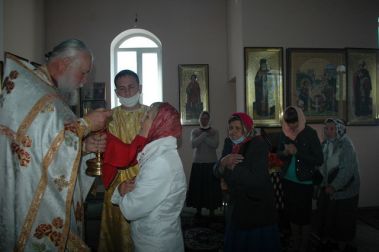 Божественная литургия в с. Надеждовка