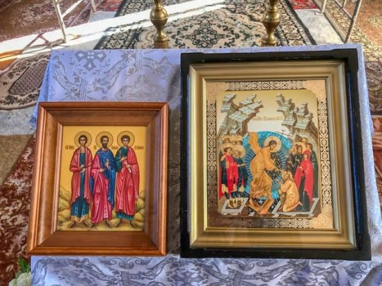 Встреча иконы святых мучеников Инны, Пинны и Риммы