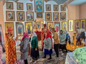 Божественная литургия в с. Надеждовка