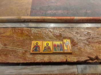 Освящение икон на Святой Земле для нашего храма