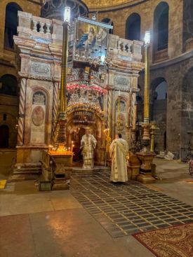 Освящение икон на Святой Земле для нашего храма