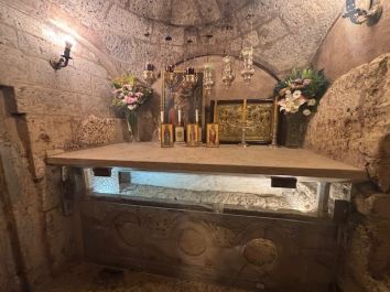 Освящение икон на Святой Земле для нашего храма