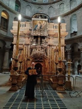 Освящение икон на Святой Земле для нашего храма