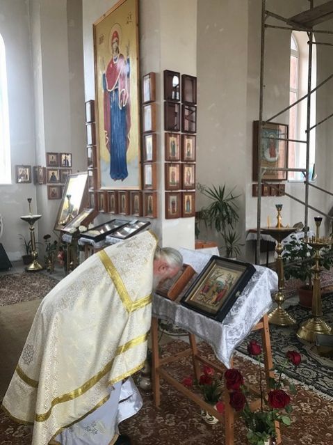 Встреча иконы святителя Феоктиста Новгородского