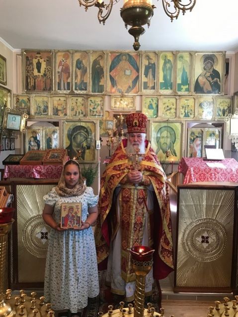 Божественная Литургия в день памяти святых священномученика Станислава Насадила и мучениц Валерии, Кириакии и Марии Палестинских