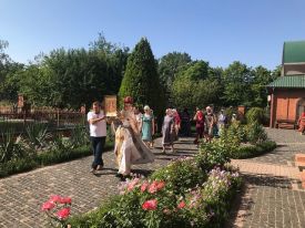 Встреча иконы Божией Матери «Прибавление ума» с частицей Святого Покрова Богородицы (частью Ее Омофора)