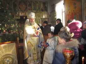 Божественная литургия в храме Димитрия Солунского