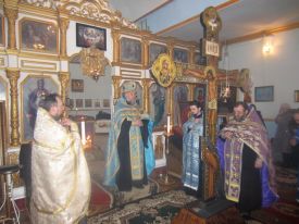 4 февраля наш настоятель с особо чтимой иконой Мати Молебница посетил Свято-Покровский храм пгт Чаплинка