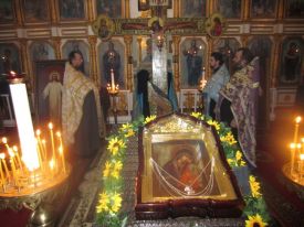 4 февраля наш настоятель с особо чтимой иконой Мати Молебница посетил Свято-Покровский храм пгт Чаплинка