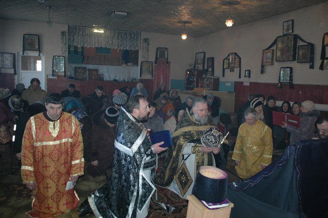 Литургия Преждеосвященных Даров в Свято-Георгиевском храме, Чаплинка
