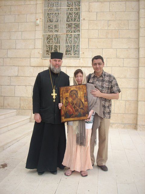 Отец Иоанн и семья Тищенко на Святой Земле