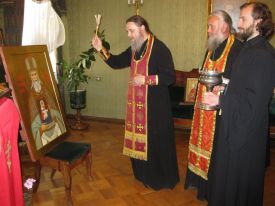 Освящение иконы святого праведного Иоанна Кронштадтского. Май 2013