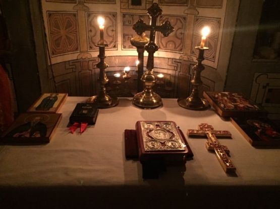 Фото к новости «Освящение икон в монастыре святой Екатерины (Синай, Египет)»