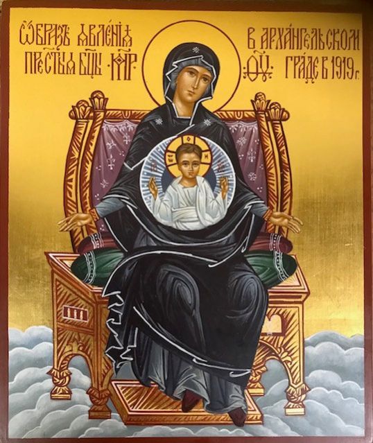Освящение иконы “Явление Божией Матери в Архангельске”