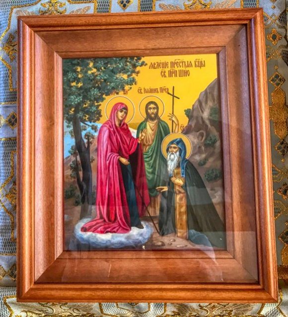 Встреча иконы Божией Матери «Явление Пресвятой Богородицы и Иоанна Крестителя Шио Мгвинскому»