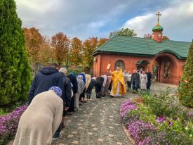 Встреча иконы святого мученика Вонифатия с частицей его святых мощей