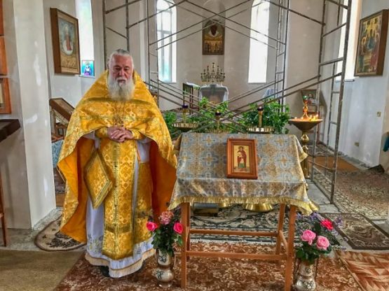 Встреча иконы святого мученика Вонифатия с частицей его святых мощей