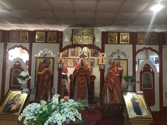 Архиерейская служба в Георгиевском храме п. Чаплинка