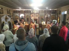 Архиерейская служба в Георгиевском храме п. Чаплинка