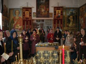 В Свято-Дмитриевском храме настоятелем было совершено таинство елеосвящения