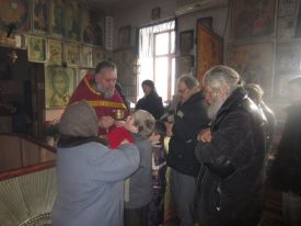 В воскресенье, 4 февраля, в Неделю Торжества Православия, в храме св. вмч. Димитрия Солунского отцом Иоанном была отслужена Божественная литургия